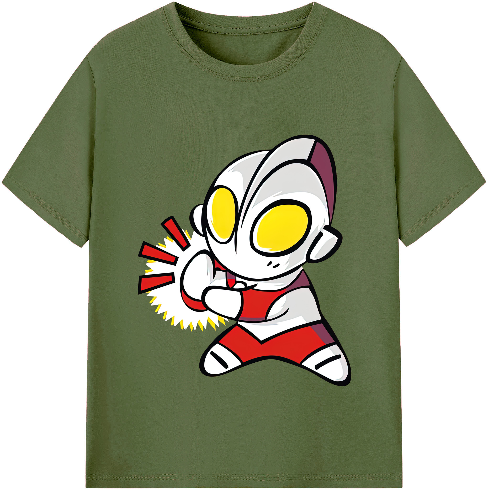 （画像用） ウルトラマン Ultraman 綿100％半袖Tシャツ（フロントプリント）